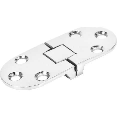 Charnière en acier inoxydable polie miroir intégrée, outil d'installation domestique 80 x 30 mm (1/5)