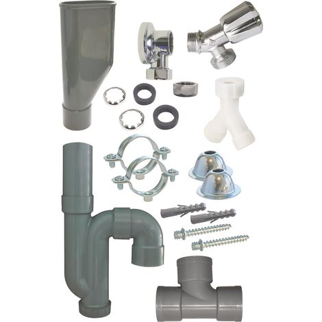 KIT  EVACUATION ET ALIMENTATION DE  2 MACHINES A LAVER