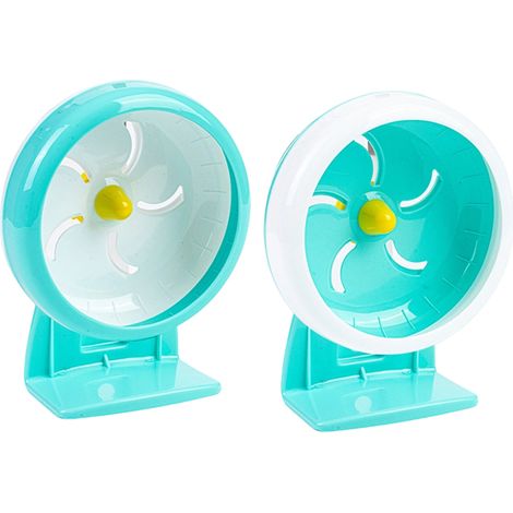 Roue Pour Hamster - 17.8 Cm - Support Réglable - Silencieuse À Roulements À Billes - Pour Gerbilles Souris Et Petits Animaux - 1 Pièce