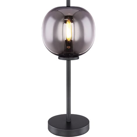 Globo - lámpara de mesa - Blacky - negro - vidrio metal vidrio (1/4)