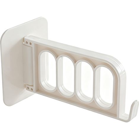Multifunktionaler Klebehaken für Glas, Wände und Fliesen (10,5 cm, 5 kg, weiß) – 1er-Pack (1/5)