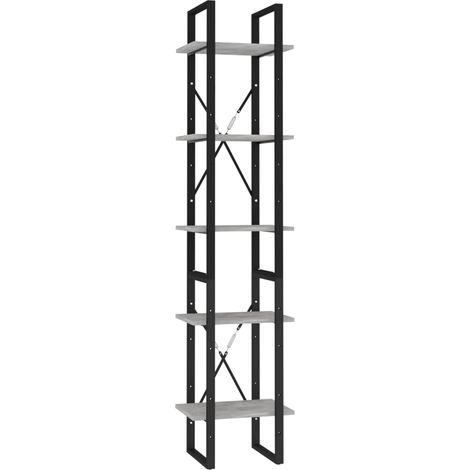 Maison Exclusive - Bücherregal 5 Fächer Betongrau 40x30x175 cm Ho