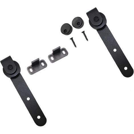 Guide de sol pour porte de grange coulissante acier carbone (1/5)