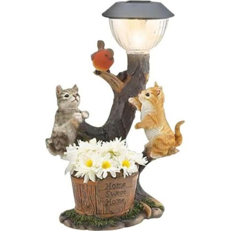 Lampe Solaire de Jardin - Non spécifié - Statue Animaux - Résine Durable - Design Unique - Éclairage LED Multicolore STATUE (1/3)