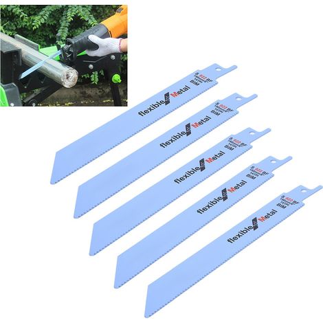 5-teiliges Set Metall-Säbelsägeblätter für Holzbearbeitung, 150 mm / 5,9 Zoll, S922BF (1/5)