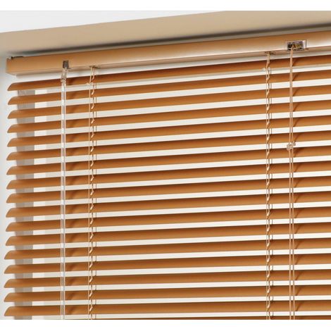 Homemaison – Store vénitien aluminium 60 x 180 cm – Lamelles Cuivre – Système d'attache à clip – Mécanisme de tirage facile