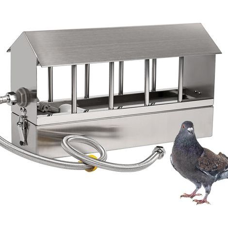 1 Abreuvoir Automatique, Acier Inoxydable, 10 Trous, Valve Flotteur, Pour Poulets, Pigeons, Cailles (1/5)