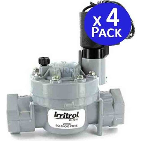 Pack 4 Electrovalvula de riego 2500MT 1'' 24V Irritrol Compatible con cualquier programador eléctrico (1/5)