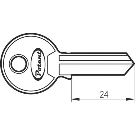 Potent CHIAVE GREZZA PER SERRATURE SERIE C-1600 5.00 pz
