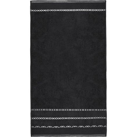Toalla Gino 70x140 negra 86 550g/m2 rizo