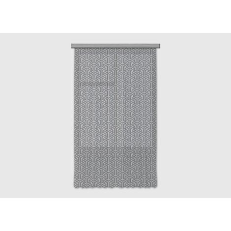 Voilage forme géométrique - 1 pièce - L 140 cm x H 245 cm (1/5)