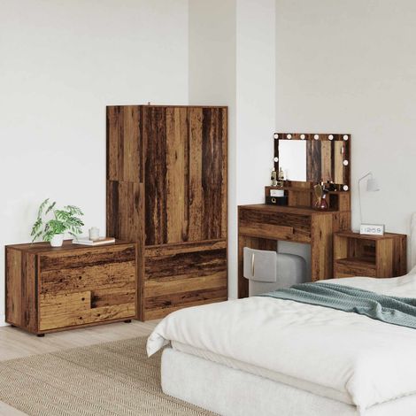 vidaXL Armoire de rangement Bois Ancien 80 x 48 x 57 cm (1/5)