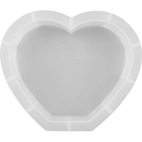 Moule pour cadre photo rectangulaire en silicone en forme de cœur pour résine cristal (1/5)