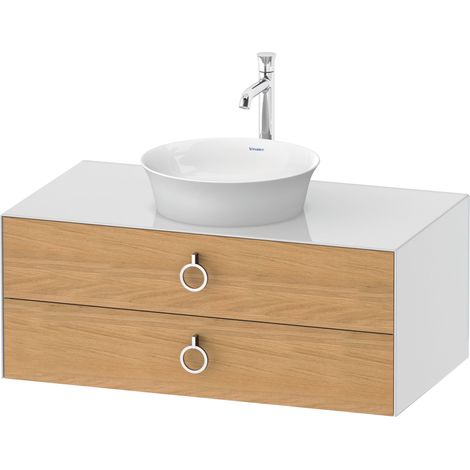 Duravit White Tulip, meuble sous-lavabo suspendu, largeur 1000 x