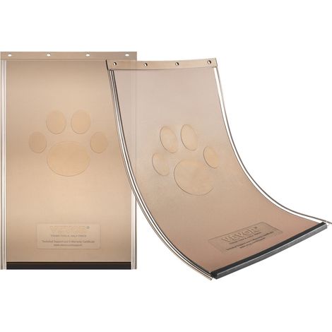 Rabat de rechange pour chatière compatible avec chatières de VEVOR, 133,4 x 206,4 mm, accessoire de porte pour animal en PVC épais, résistant aux intempéries, avec longue bande magnétique, petit (1/5)