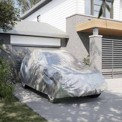 Housse de voiture SUV avec sangles à boucle complète argenté XL (1/5)
