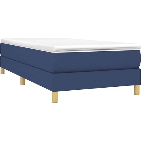 Struttura Letto a Rete a Molle Blu 90x200 cm in Tessuto vidaXL (1/4)