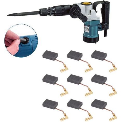 20pcs Balai en charbon, charbon moteur, 5mm x 11mm x 16mm pour outils électriques comme ponceuse d'angle, ponceuse orbitale-Chrom (1/5)