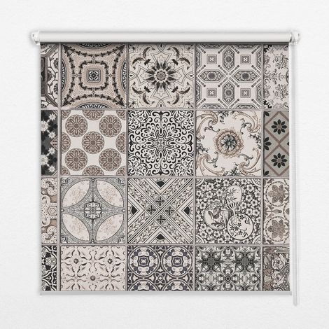 Tenda a Rullo Interna per Finestra - Tenda Filtrante Luce - Tenda Privacy - Tenda Decorativa Rettangolare - Rullo per Interni - (70 cm x 140 cm) - Modelli portoghesi