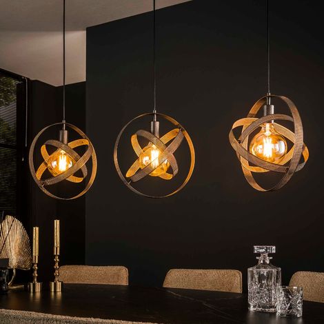Luminaire suspension en métal avec anneaux JUPITER (1/5)