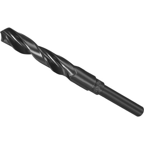 Réduit Tige Foret Pointe, 15mm Coupe Bord 1/2" Tige, Nitrure Enduit Haut Vitesse Acier 9341 Tordu Foret Forage - Applications: pour Inox Acier Metal Bois (1/5)