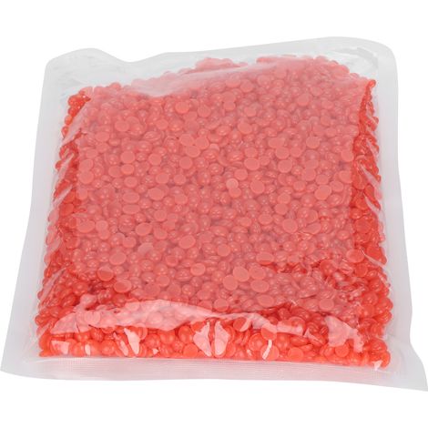 Cire dure épilatoire aux perles de cire pour visage, aisselles et jambes - 500g - Parfum Fraise Rouge (1/5)