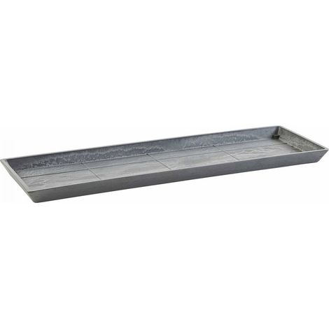 SOTTOVASO RETTANGOLARE GRIGIO 55CM