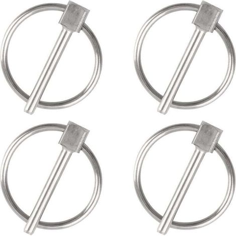 Spilla di sicurezza in acciaio inox 304 – Confezione da 4 – Diametro 3 mm × Lunghezza 25 mm per bloccaggio