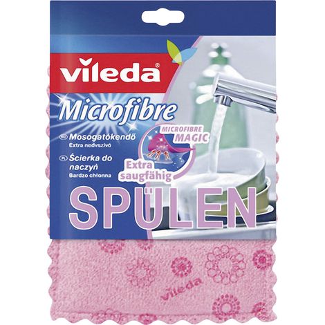Éponge de vaisselle en microfibres Vileda Rosa 132502