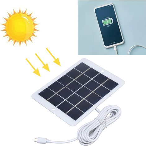 3W 5V Solarladegerät für Kameras, vorgesehen für Sicherheitsüberwachung und Mobiltelefone (1/5)