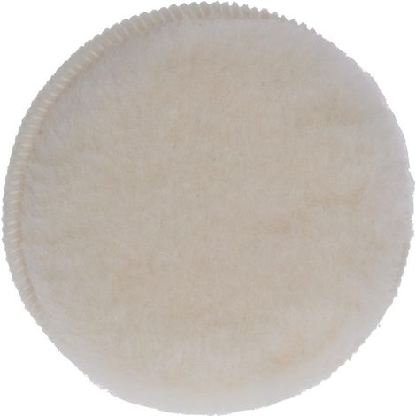 Tampon de polissage en laine d'agneau (Ø 125 mm, système auto-agrippant, accessoire ponceuses excentriques) (1/5)