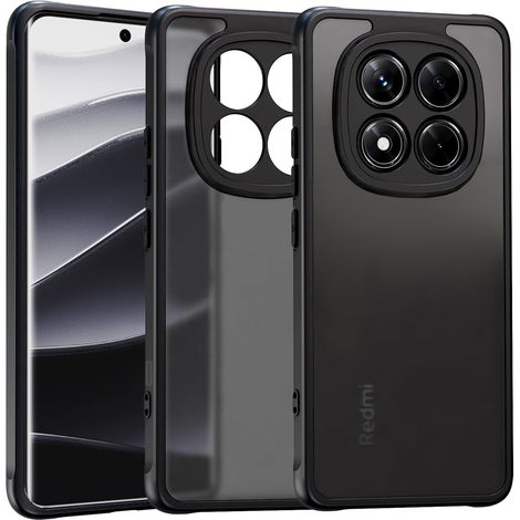 Custodia nera opaca per Xiaomi Redmi Note 14 Pro 5G / 14 Pro Plus 5G (1/5)