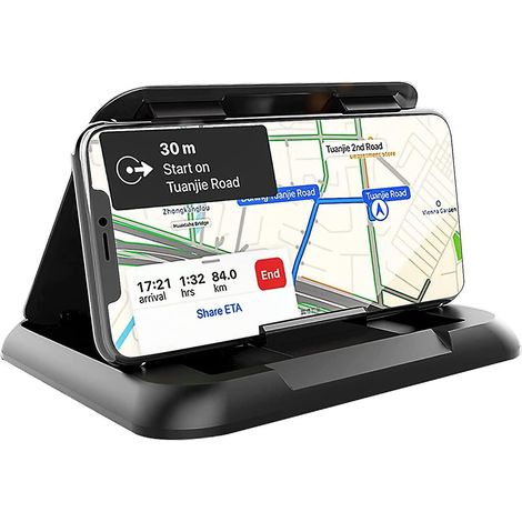 support Telephone Voiture, [mise  Niveau 2023] Porte Tlphone Voiture Support Gps Empcher La Rflexion De L'cran Voiture Support Telephone Voiture A (1/5)