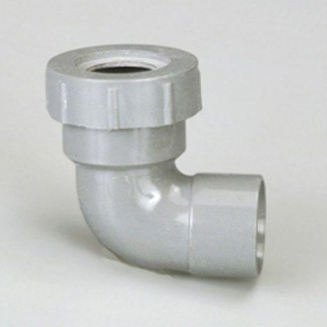 87,3° PVC-Kniestück zum Kleben/Verbinden, Innengewinde/Innengewinde, D.32 Sans marque