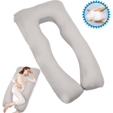 SWANEW Oreiller de grossesse oreiller d'allaitement oreiller de positionnement oreiller dormeur laterale 145 x 80 CM (1/5)