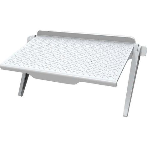 Support de rangement pour écran de télévision en plastique, étagère supérieure-S 8.46x4.45 inch-White (1/5)