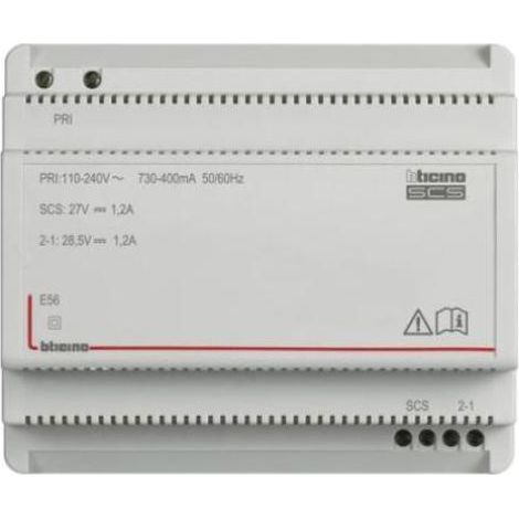 Fuente de alimentación para bus-scs bticino my home 27vdc-1.2a- e56
