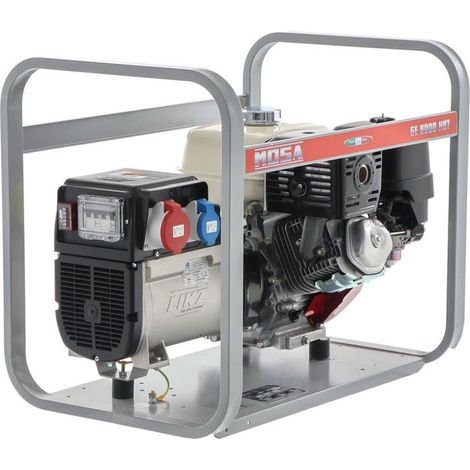Mosa, Generatore di Corrente Trifase 6.4 kW, Motore Honda GX390, Alternatore Linz