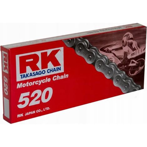 CATENA DI TRASMISSIONE RK 520-120 CON CLIP (CL) INCLUSA COLORE STANDARD (CAPACITÀ: FINO A 250 CCM) (29,4 KN)