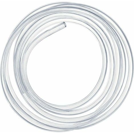 Tuyau Transparent de Pression 3 mètres, 10 × 12mm Tuyauterie Flexible Tube de PVC-DOU