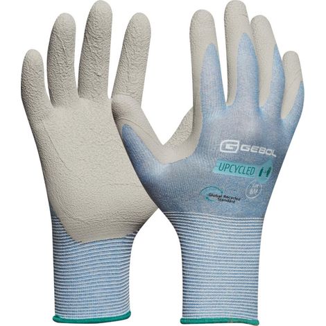 Gebol Handschuh Upcycled Sensitive hellblau Arbeitshandschuhe (1/4)