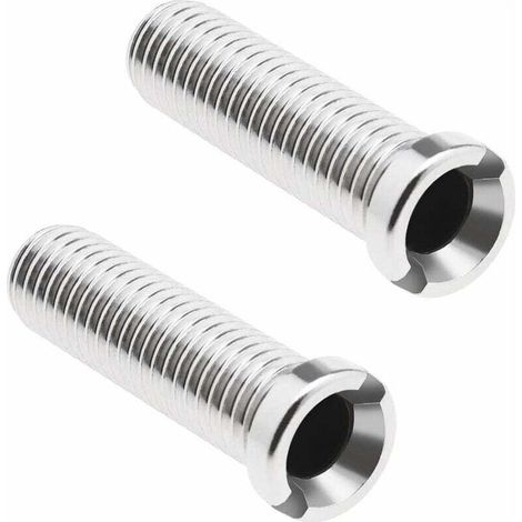 2pcs Vis de Crépine d'évier de Cuisine en Acier Inoxydable 304 Crépine Déchets Fileté Vis Connecteur M12 × 45mm évier Boulon Vis pour Lavabo Crépine Bouchon (1/4)