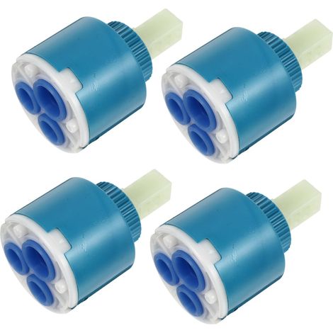 Cartouches Céramiques de Rechange pour Robinet Valves Mixtes Eau Chaude Froide Intérieures pour Robinets de Cuisine et Salle de 4 pièces (1/5)