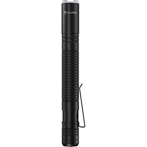 VARTA Torcia LED incl. 2x Pile AAA, Aluminium Light F10 Pro, lampada con tre modalità di illuminazione, luce con corpo in alluminio, impugnatura goffrata, antiurto