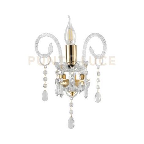 MARIA TERESA APPLIQUE MT/1 PASTORALE 1 LUCE ATTACCO E14 L.27CM