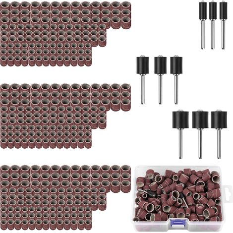 345Pcs Tambour De Ponçage avec Boîte, Manchons Abrasifs (1/5)