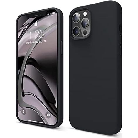 coque Silicone Liquide Compatible Avec Iphone 12 Pro Max (6,7) Case En Silicone Premium, Tui Protection Complte (1/5)