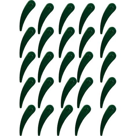 Lot de 25 lames de rechange en plastique pour coupe-bordures Bosch Durablade Art 23-18 LI Art 26-18 LI (1/4)