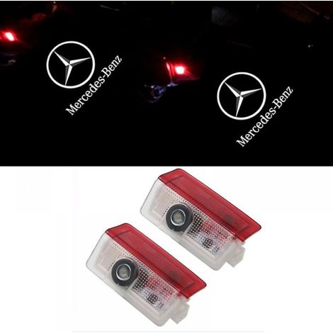 Forehill – Lumières de bienvenue Mercedes-Benz Classe E C S GLA – Logo laser modifié – 2 x lampes de projection – Éclairage LED 12V (1/5)