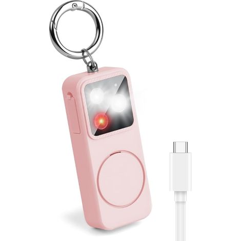 Security Alarm Keychain with LED and Whistle - Emergency Keychain - Portable Security - Women, Kids, Elderly (1/5)